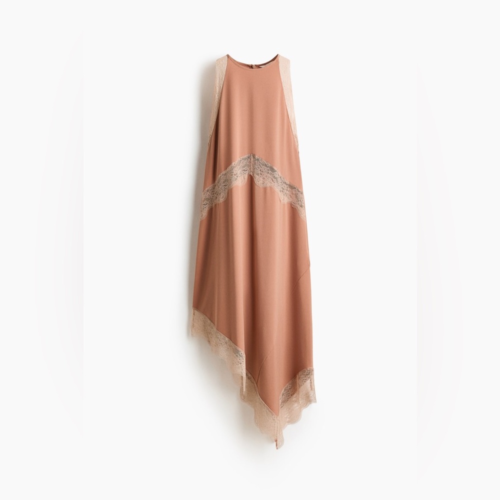 H&M LACE-TRIMMED DRESS